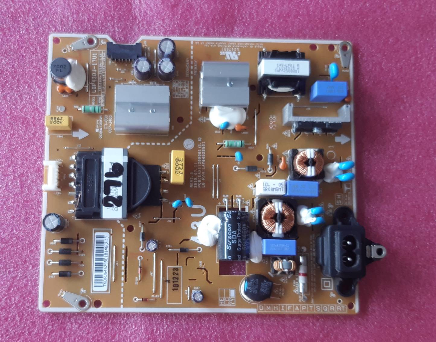 อันที่ 276 LG 43UM7100PLB ซัฟฟลาย EAX67209001 EAY64529501 ดีเทสแล้ว