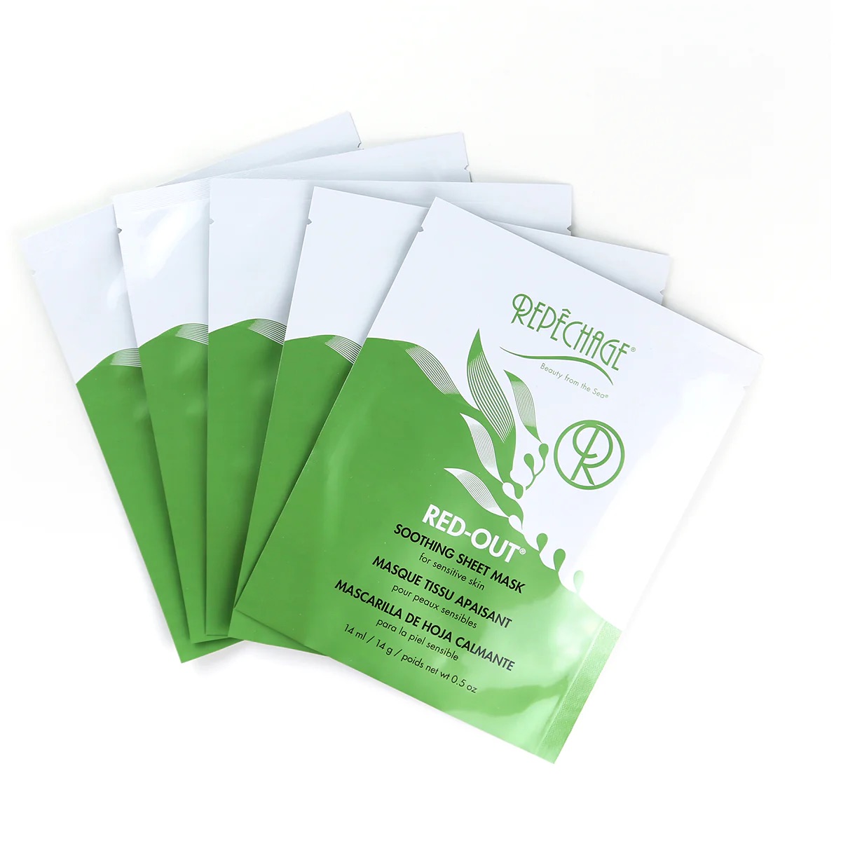 Repêchage® Red-Out® Soothing Sheet Mask 5 sheet masks (5x 14ml) 0 กก.