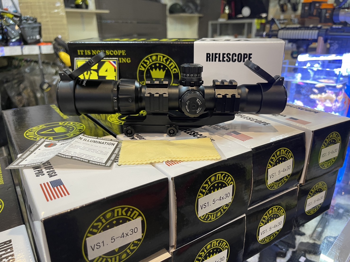 Scope : VisionKing 1.5-4x30 CQB เป้า Mil-Dot