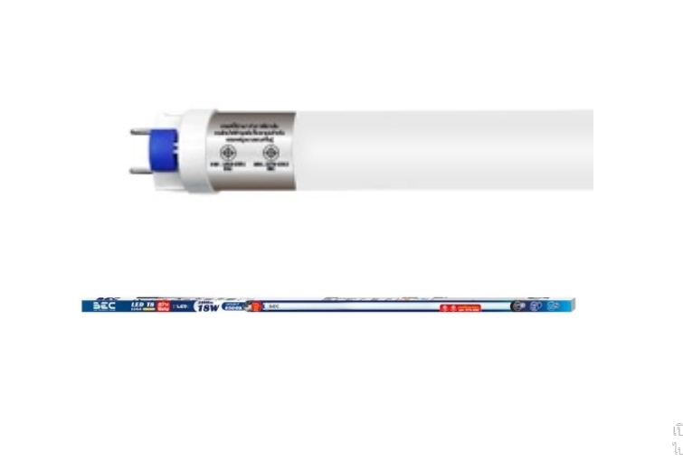 (ยกลัง 25หลอด)หลอดไฟ LED T8 18W แสงขาว รุ่น LUGA ยี่ห้อ BEC