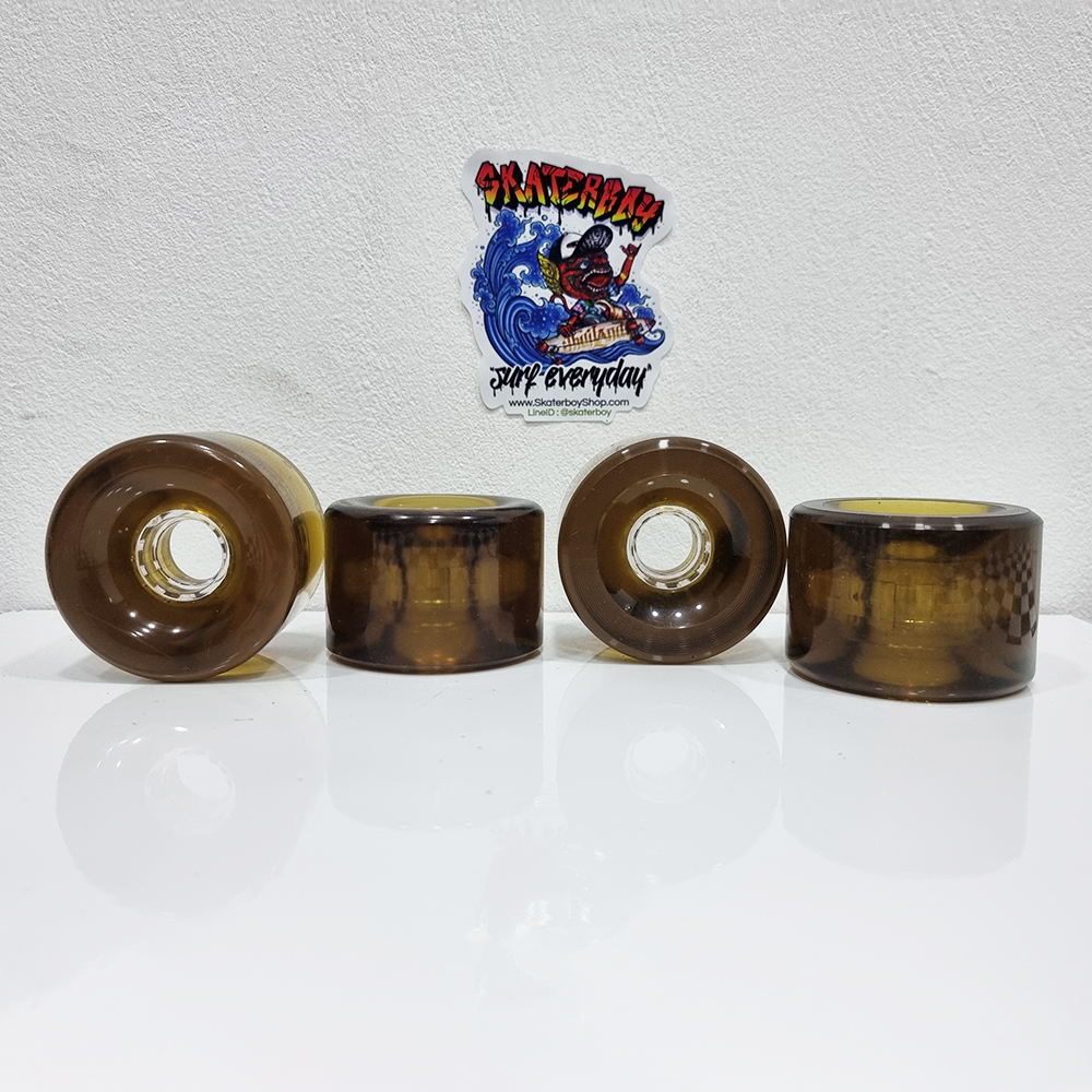 [0317] ล้อโพลียูริเทนเหลืองอำพันในตำนาน ขอบมน 70x50mm 78A ล้อสเก็ตบอร์ด