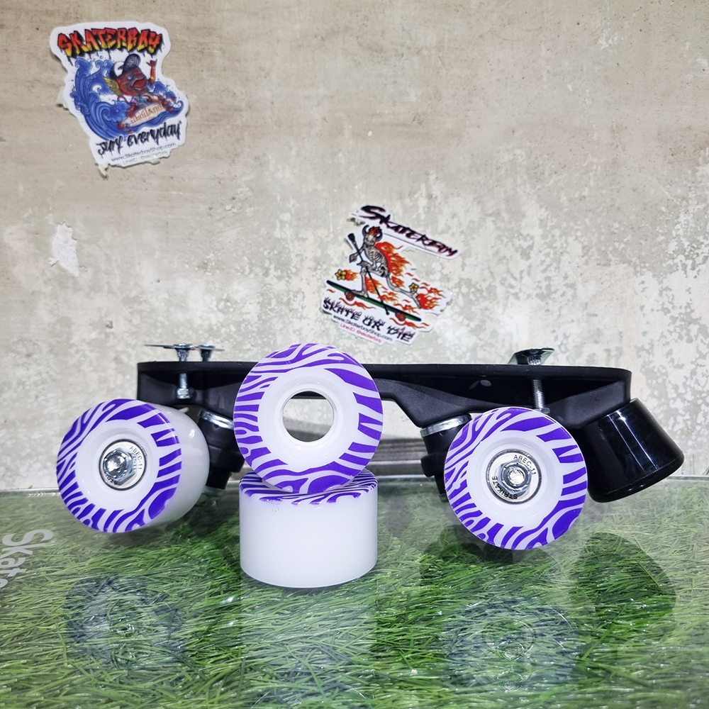 [0315] ล้อ Roller skate 55x32mm 80A HighRebound65% ลายม้าม่วง