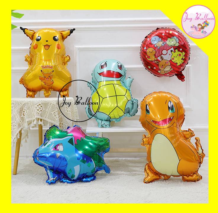 ลูกโป่งโปเกมอน (ส่งเร็วจากกรุงเทพ) Pokemon ตกแต่งงานวันเกิด ปาร์ตี้ ลูกโป่งฟอยล์โปเกมอน