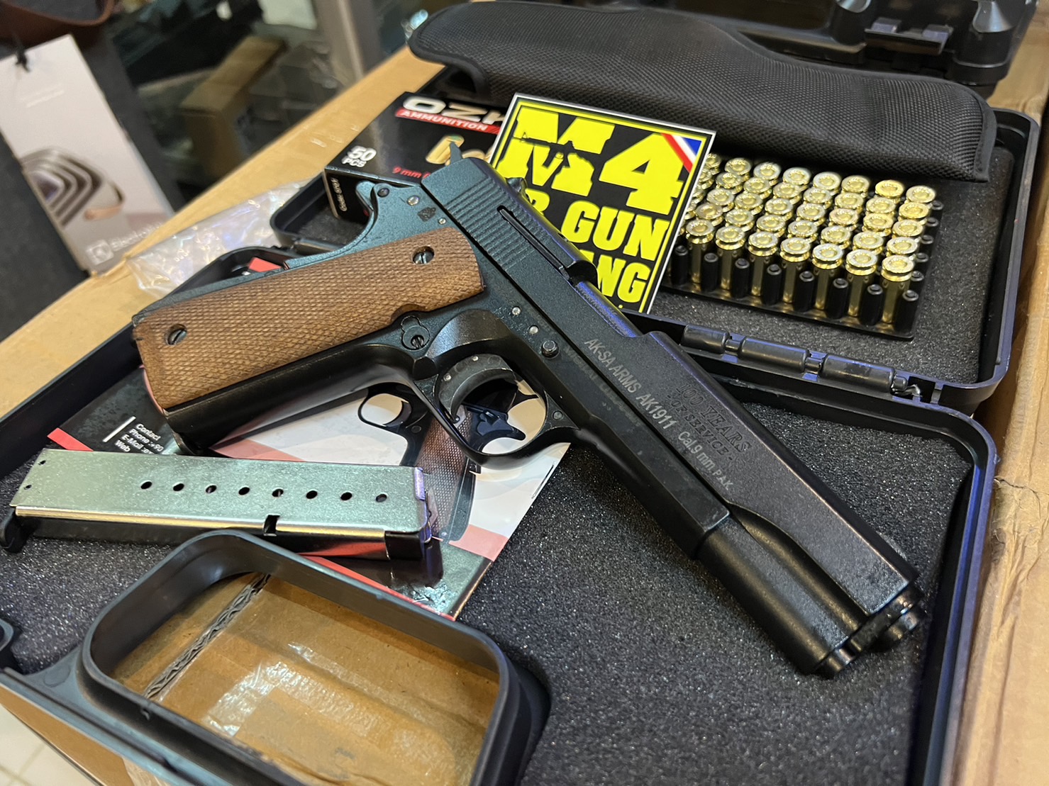 AKSA COLT 1911 ลาย 100 ปี สีดำ