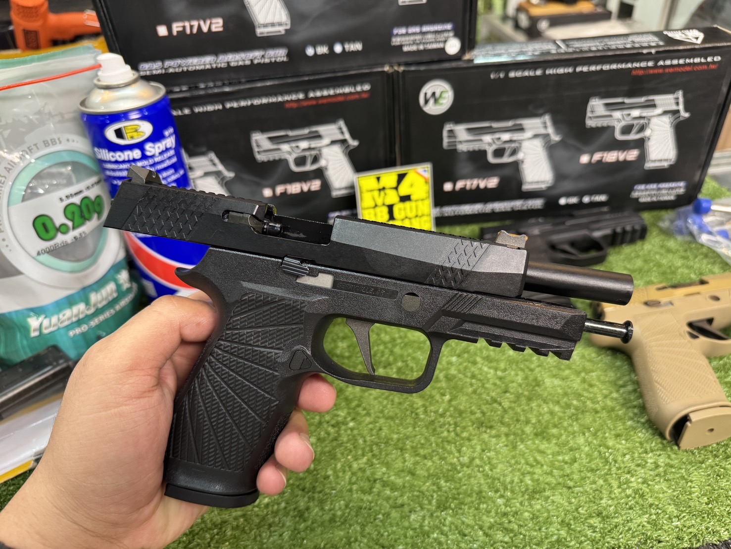 WE SIGSAUER P320 F18 V2 WILSON COMBAT (BLCAK)