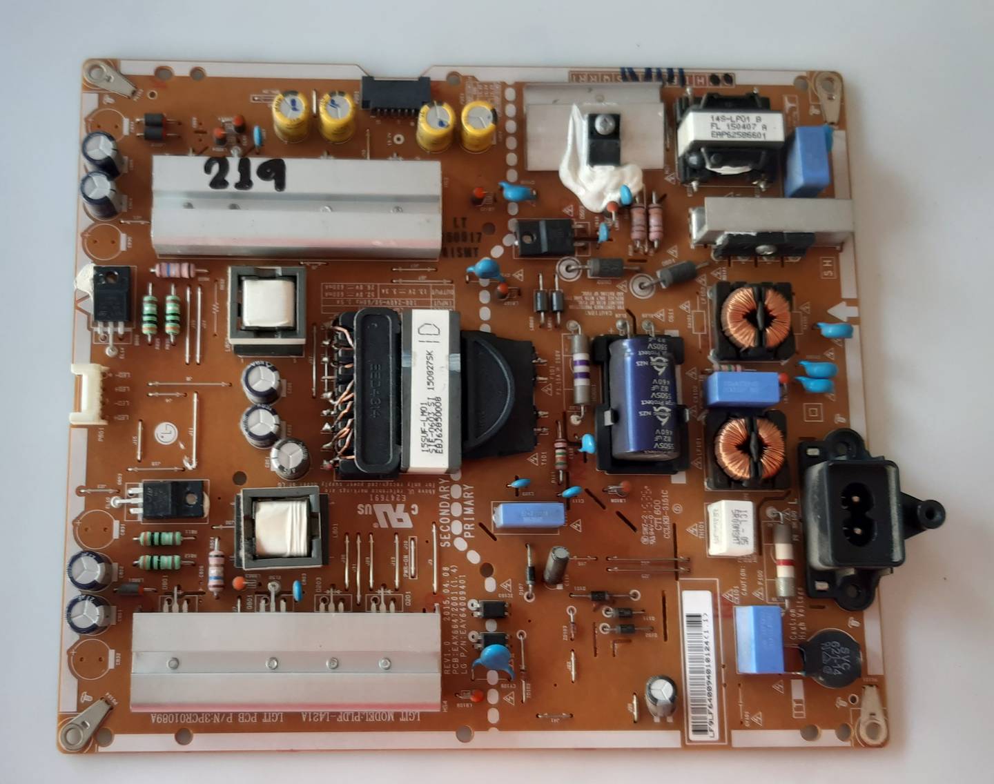 อันที่ 219 LG 43UF640T ซัฟฟลาย EAX66472001 EAY64009401 ดีเทสแล้ว