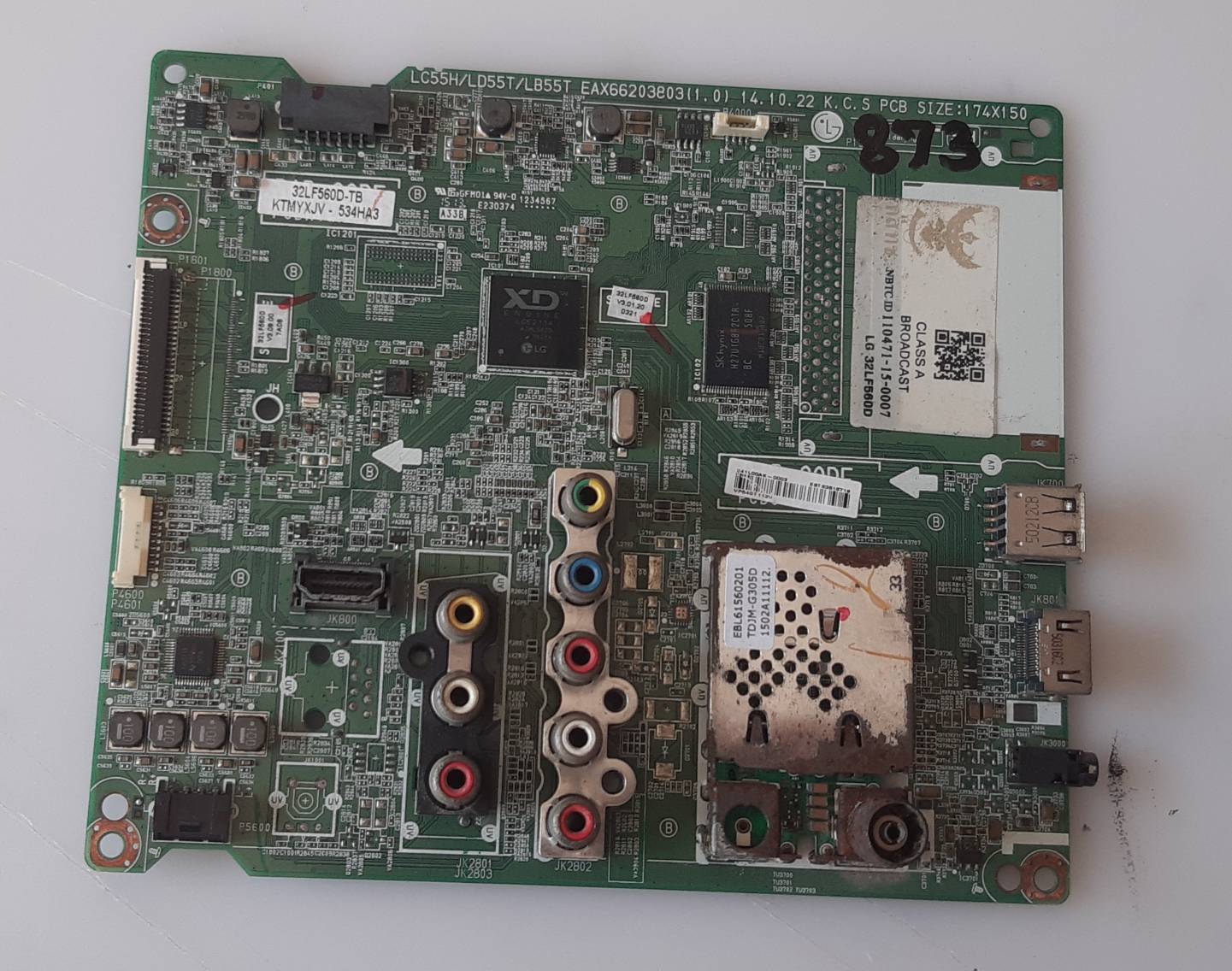 อันที่ 873 LG 32LF560D ซีสเตร็ม EAX66203803 ดีเทสแล้ว