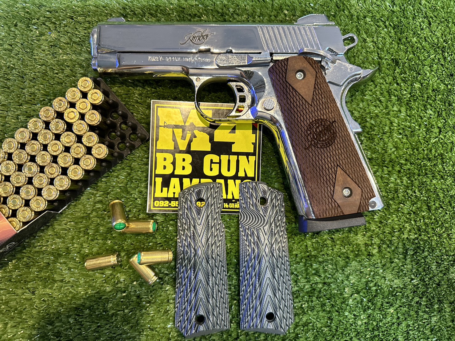 KUZEY M1911 ลาย KIMBER ลำกล้อง 4" สีเงินเงา