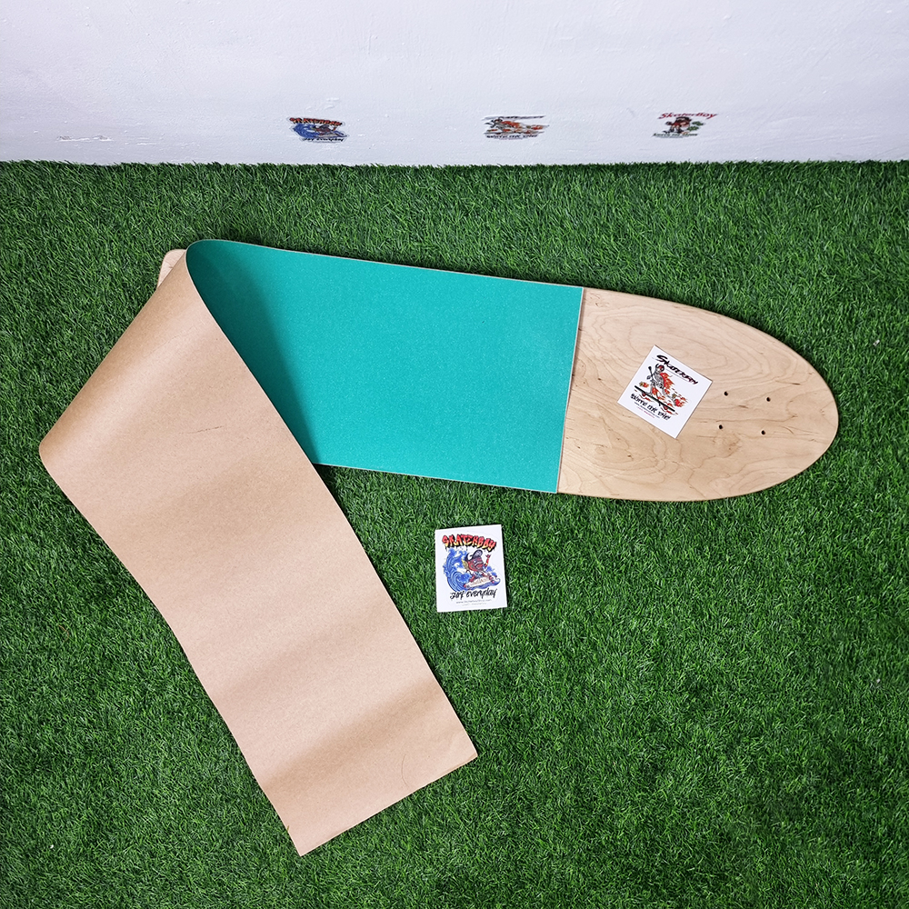 0303 สติ๊กเกอร์ กระดาษทราย สเก็ตบอร์ด กว้าง 26cm grip tape surf skate longboard cruiser