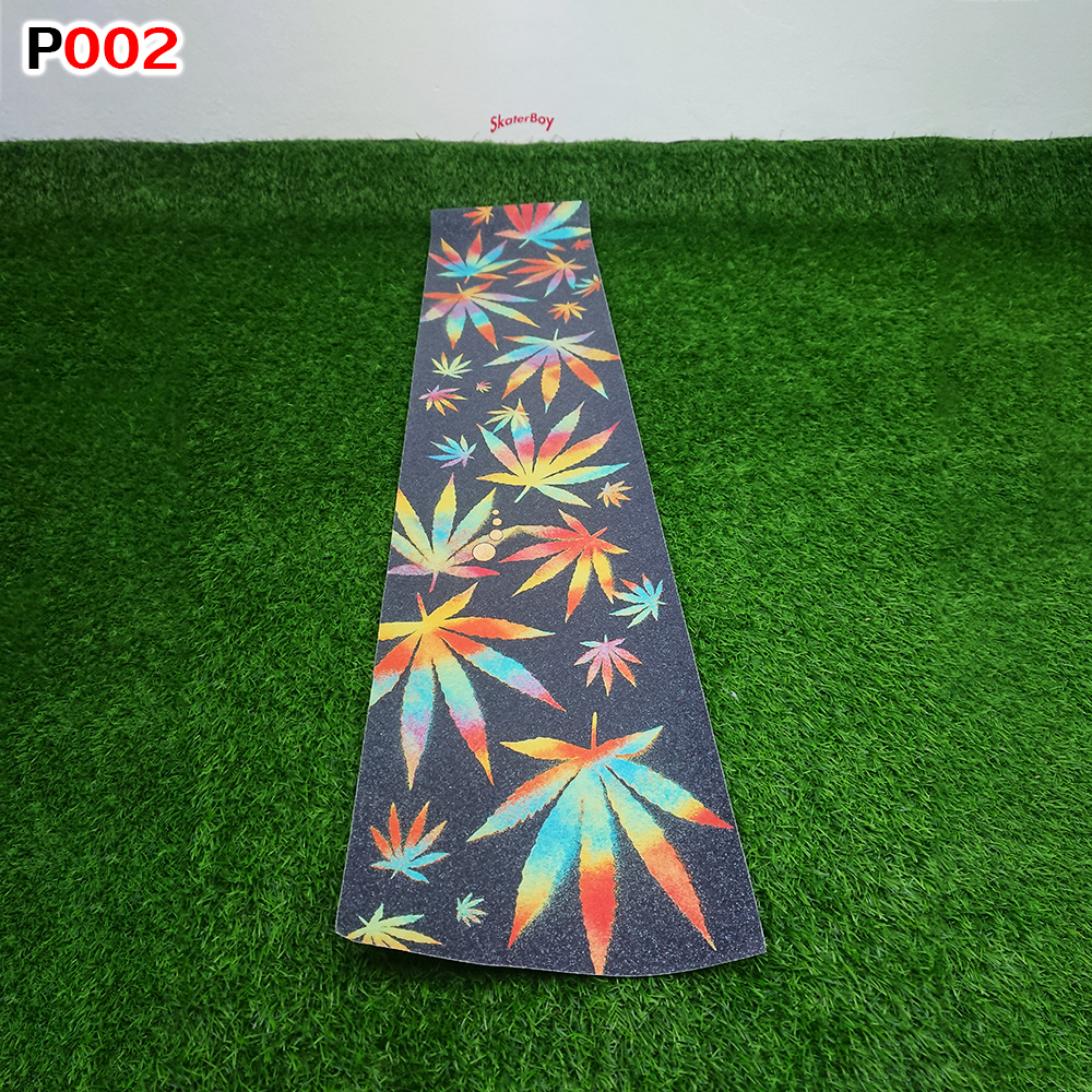 0303 สติ๊กเกอร์ กระดาษทราย 120x26 cm สำหรับ สเก็ตบอร์ด เซิร์ฟสเก็ต ลองบอร์ด Graphic Grip Tape skateboard longboard surf skate