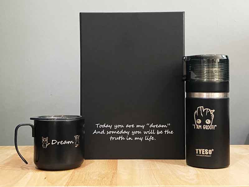 สลักชื่อ สลักข้อความ สลักรูป เลเซอร์ชื่อ เลเซอร์ข้อความ เลเซอร์รูป บนกระบอกน้ำ