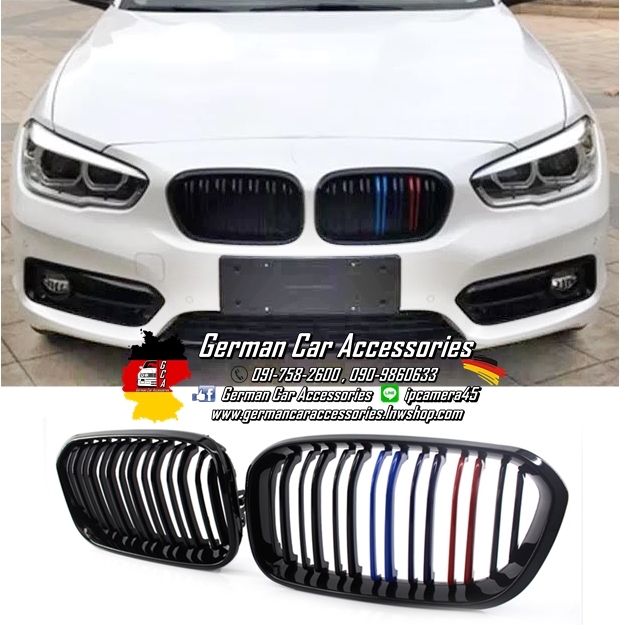 กระจังหน้าซี่คู่ BMW F20 LCI 3สีM