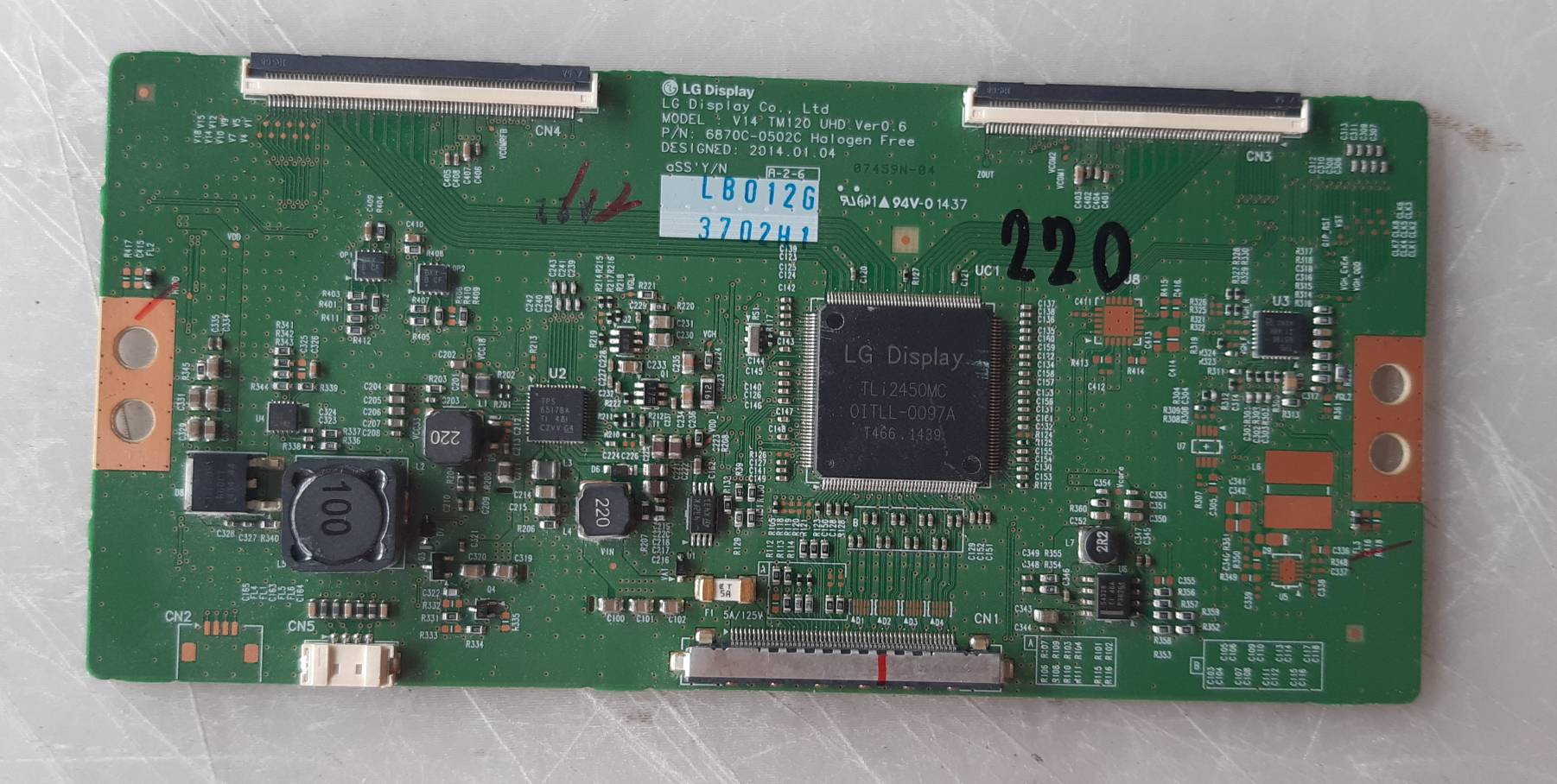 อันที่ 220 LG 49UB850T ทีคอน 6870C-0502C ดีเทสแล้ว