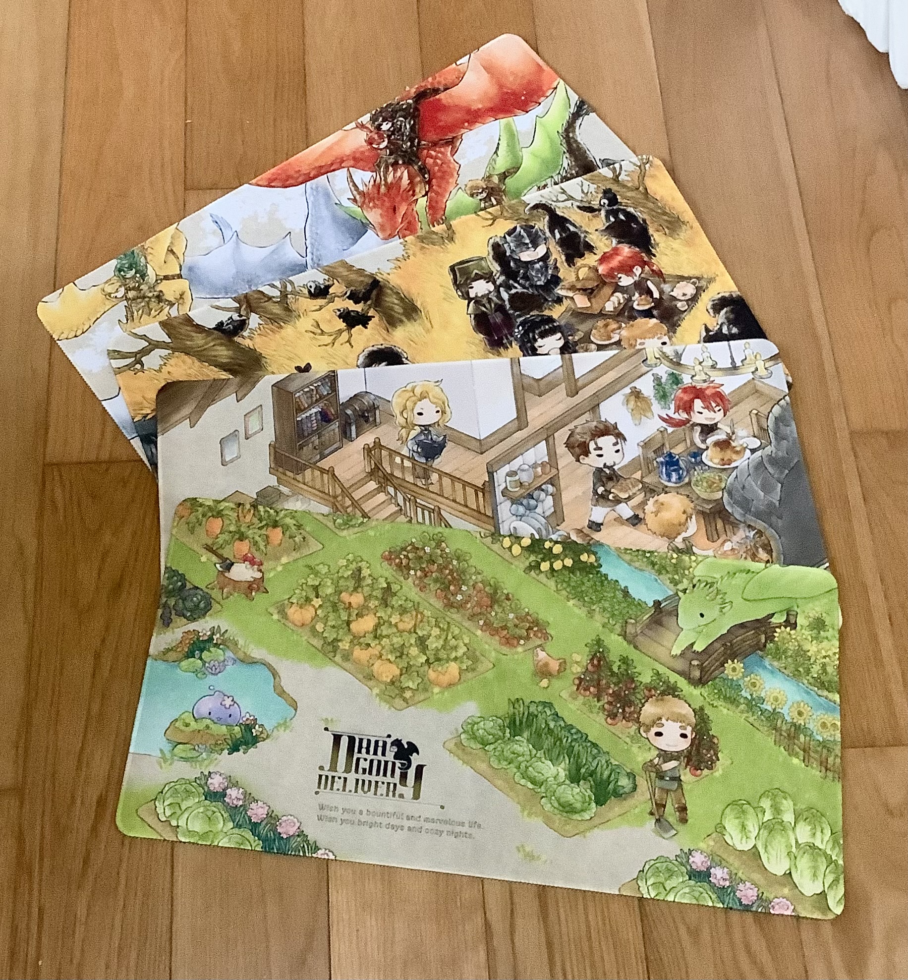 Mousepad_Dragon Delivery (มีตัวเลือกสินค้าด้านใน)