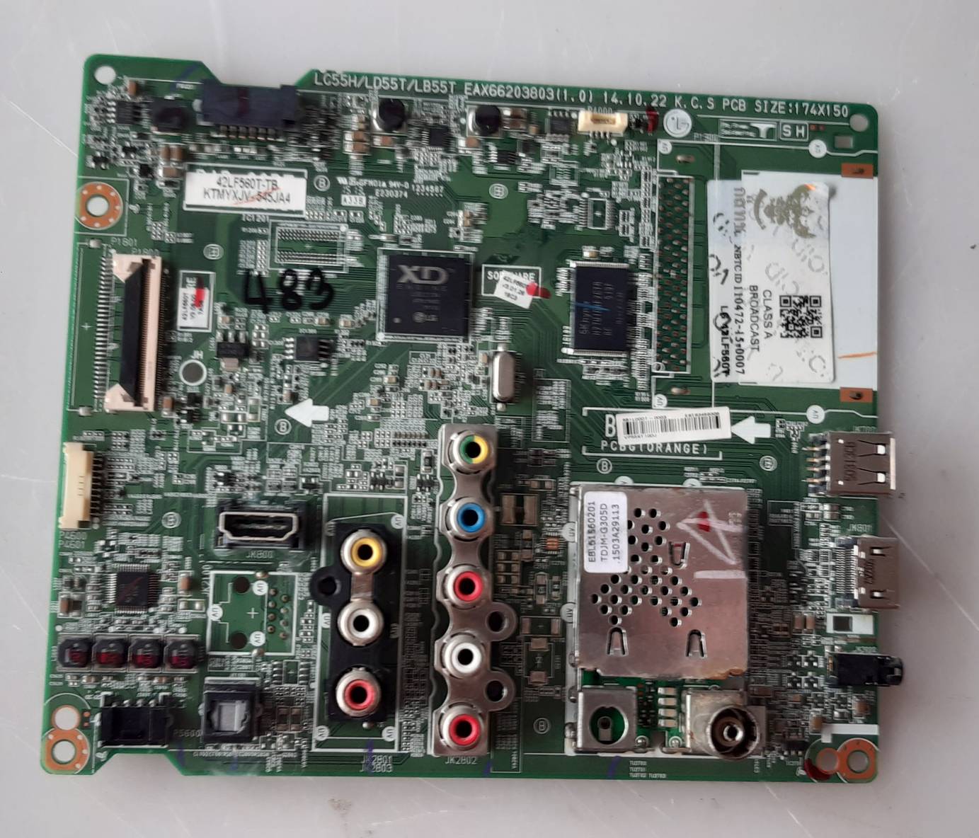 อันที่ 483 LG 42LF560T ซีสเตร็ม EAX66203803 ดีเทสแล้ว
