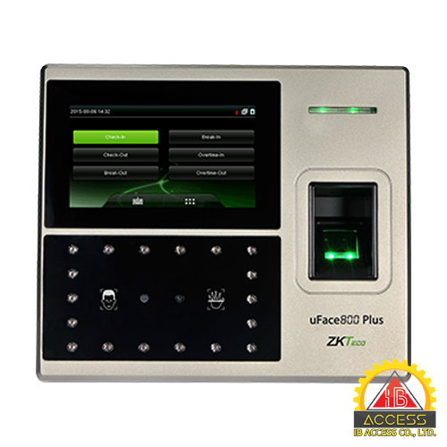 เครื่องสแกนใบหน้า ยี่ห้อ ZKTeco รุ่น uface800 รองรับระบบ Access Control