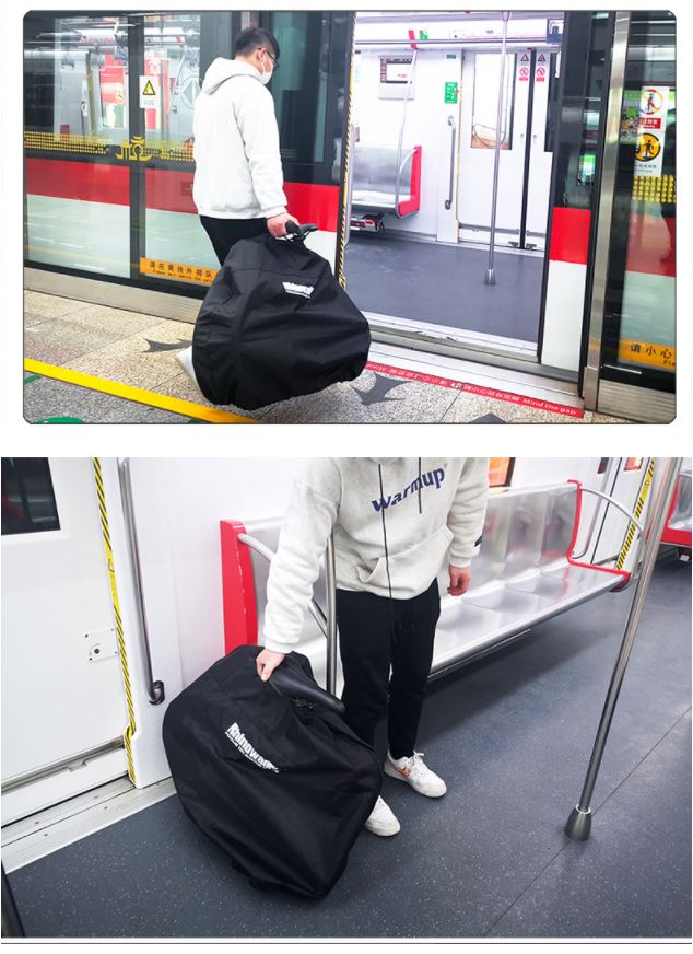 [0901] ผ้าคลุมจักรยานพับ ขึ้นรถไฟฟ้า เข้าห้าง 2ขนาด ขนาดล้อ14-22นิ้ว กันฝนกันฝุ่น folding bike cover