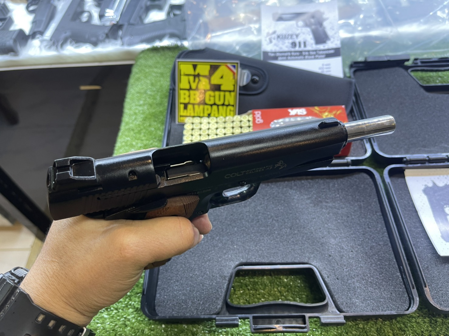 KUZEY M1911 ลาย Government ลำกล้อง 5" ดำ