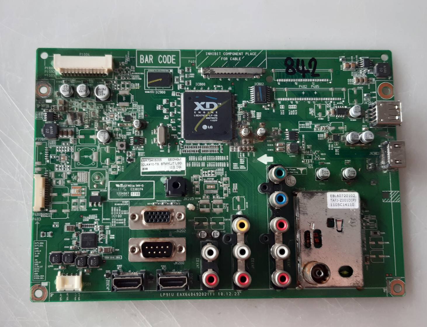 อันที่ 842 LG 32LK410 ซีสเตร็ม EAX64049202 ดีเทสแล้ว