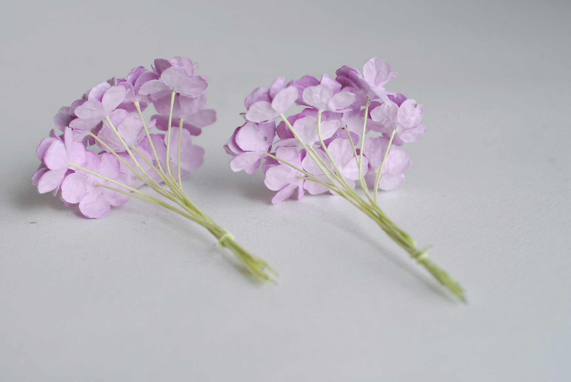 ดอกไม้กระดาษสา ราคาส่ง, ดอกไฮเดรนเยียกระดาษสา ดอกไม้ประดิษฐ์ ตกแต่งงานแต่งงาน ประดิษฐ์ข้อมือเพื่อนเจ้าสาว ขนา่ด 1.5 cm., สำหรับของชำร่วย, งานแต่งงาน, ดอกไม้ทำข้อมือเจ้าสาว สีม่วงอ่อน จำนวน 100 ดอก Paper flower,100 Pieces mulberry hydenyia, pale purple col