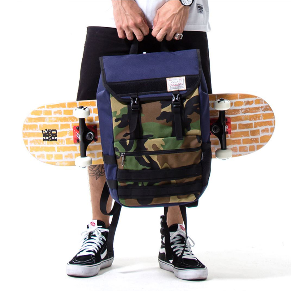 [0319] กระเป๋า สเก็ตบอร์ด Mini OldSchool สะพายหลัง ขนาดกลาง 27x47 cm