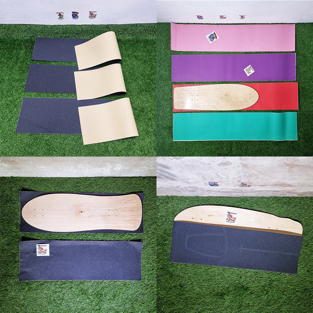 0303 สติ๊กเกอร์ กระดาษทราย สเก็ตบอร์ด กว้าง 26cm grip tape surf skate longboard cruiser
