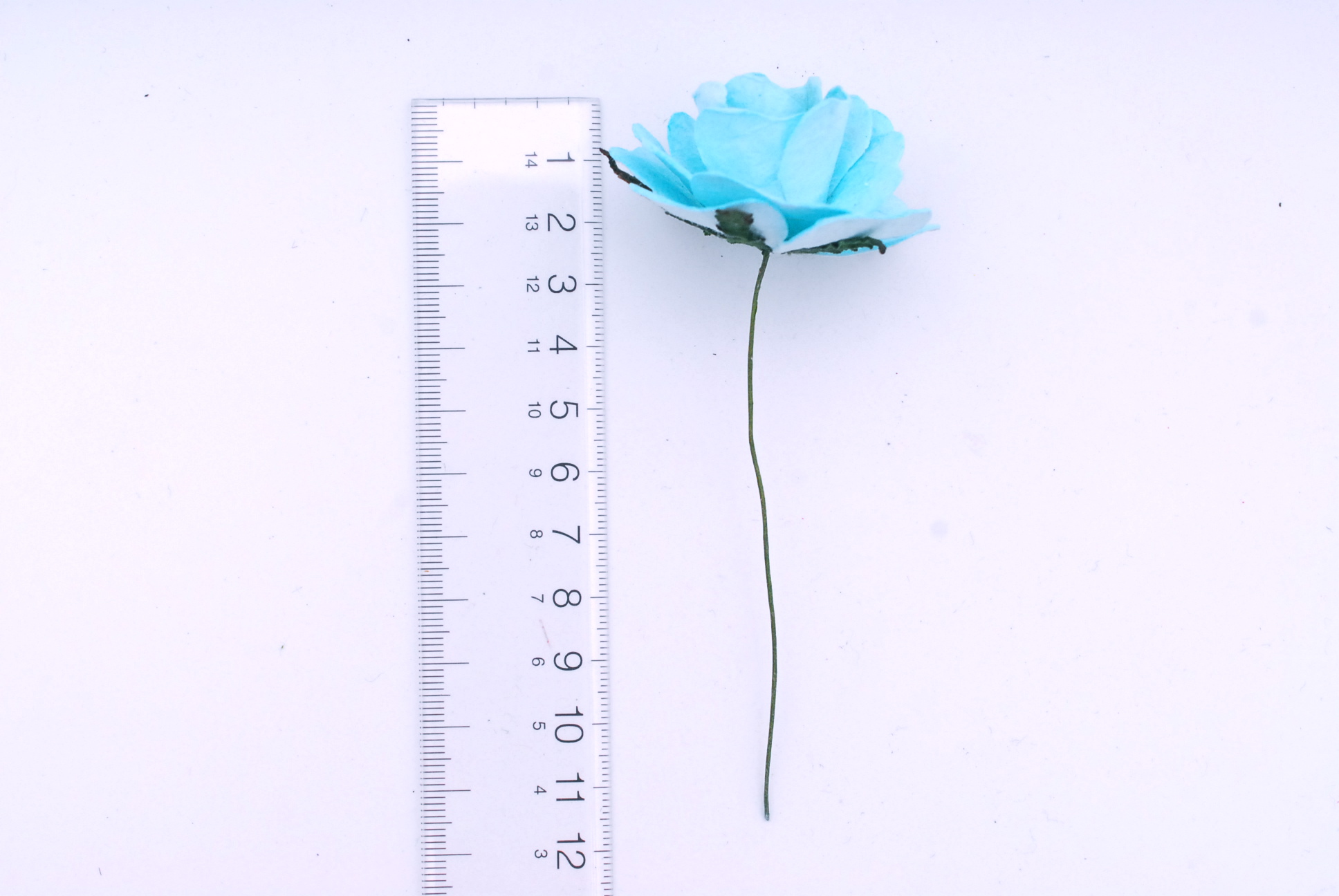 ดอกไม้กระดาษสา,ดอกกุหลาบกระดาษ กุหลาบ ดอกไม้ประดิษฐ์ สำหรับของชำร่วย, งานแต่งงาน,ทำข้อมือดอกไม้เพื่อนเจ้าสาว ดอกกุหลาบ PUL4-4 N ขนาด 4.5 cm. สีฟ้า #167 Paper flowers supplies DIY decoration for wedding. Rose paper size 4.5 cm. uncurve 20 pieces light blue