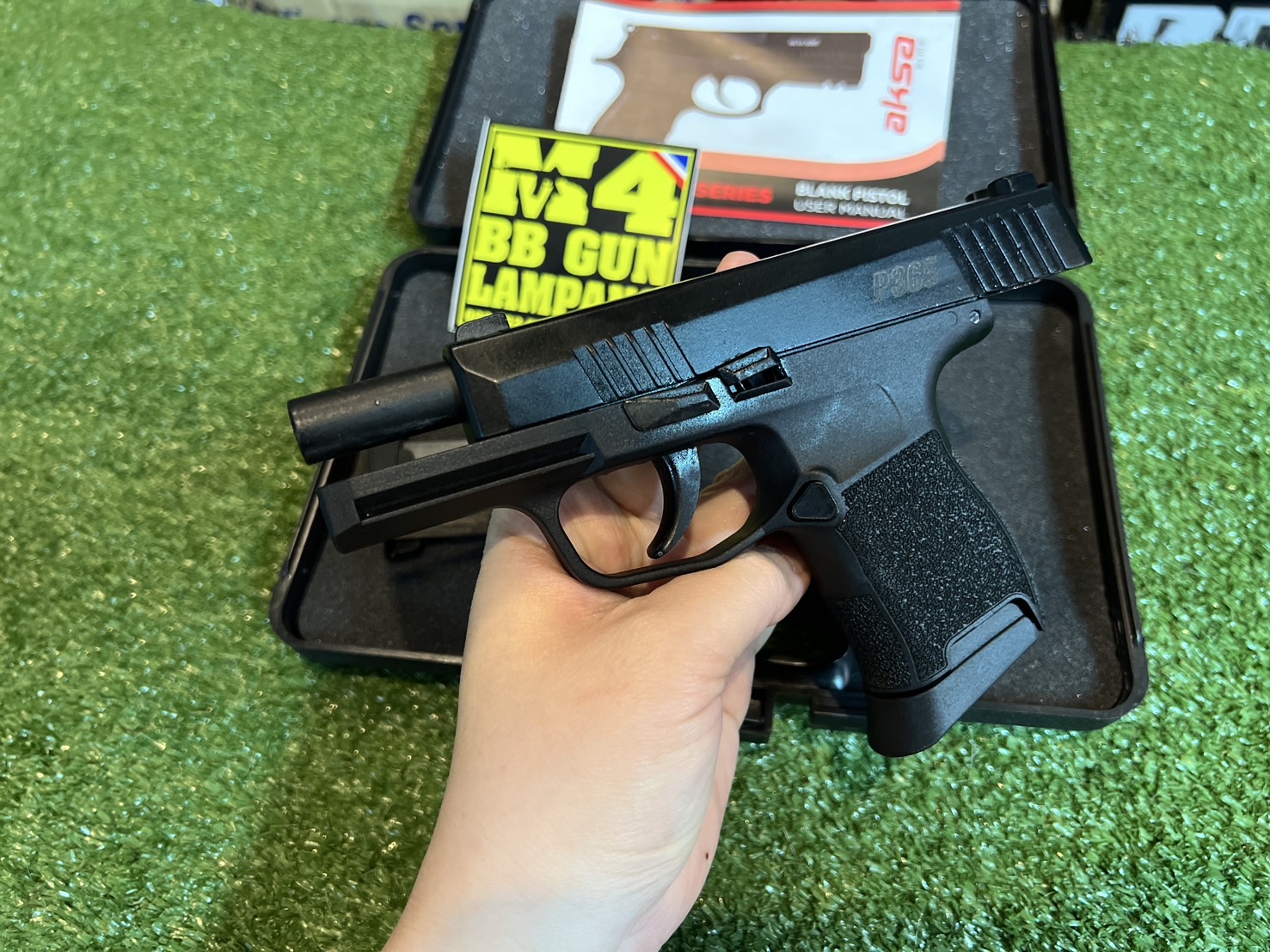 Aksa SIG SAUER P365 9mm. P.A.K. 2 แม็กกาซีน สีดำ