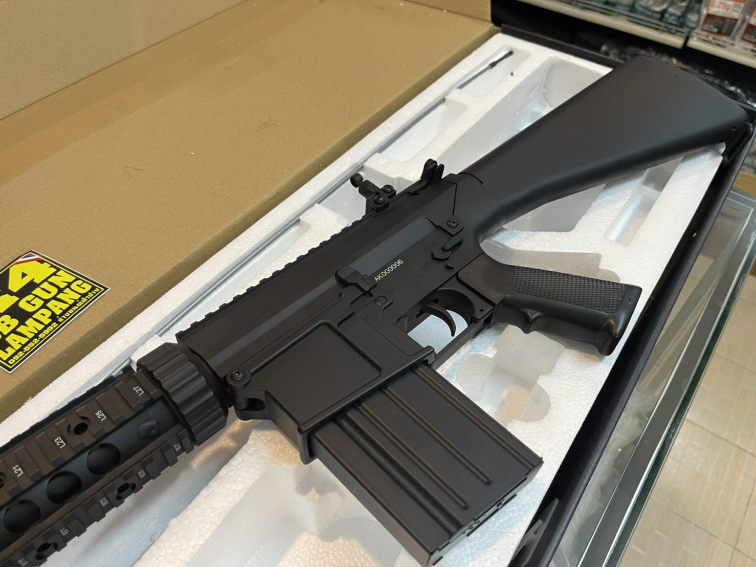 A&K SR25 ASSAULT RIFLE SERIES SR25 สีดำ