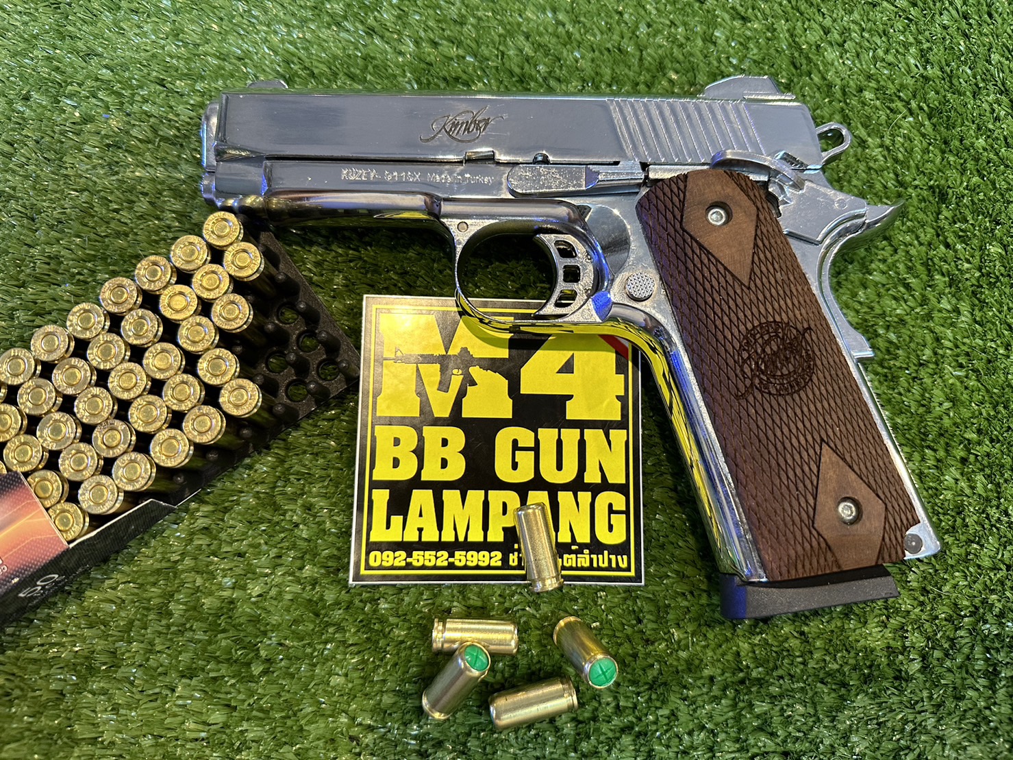 KUZEY M1911 ลาย KIMBER ลำกล้อง 4" สีเงินเงา