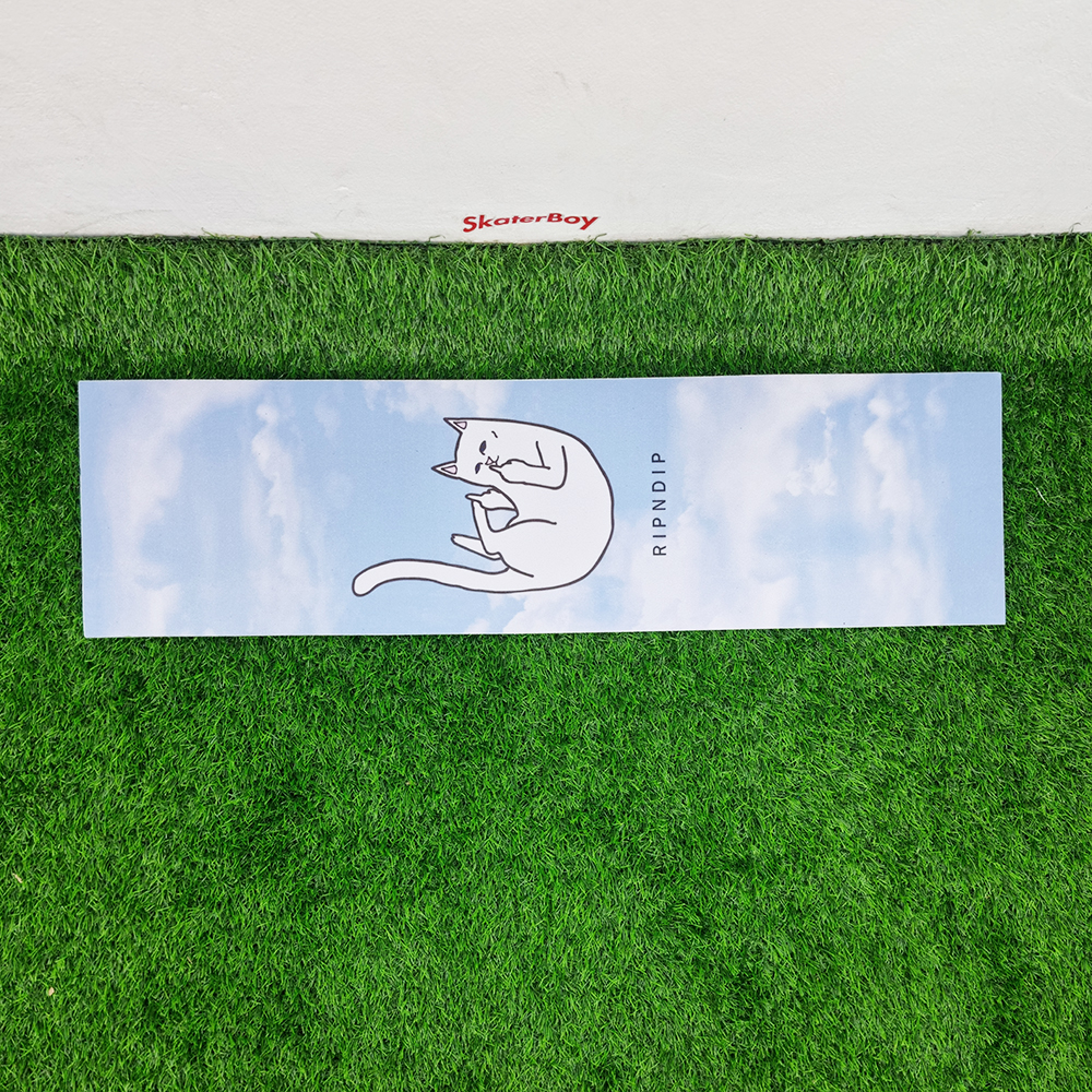 [0304] สติ๊กเกอร์กระดาษทราย 83x24cm ลายแมวขาว ขายโดยแมวส้ม