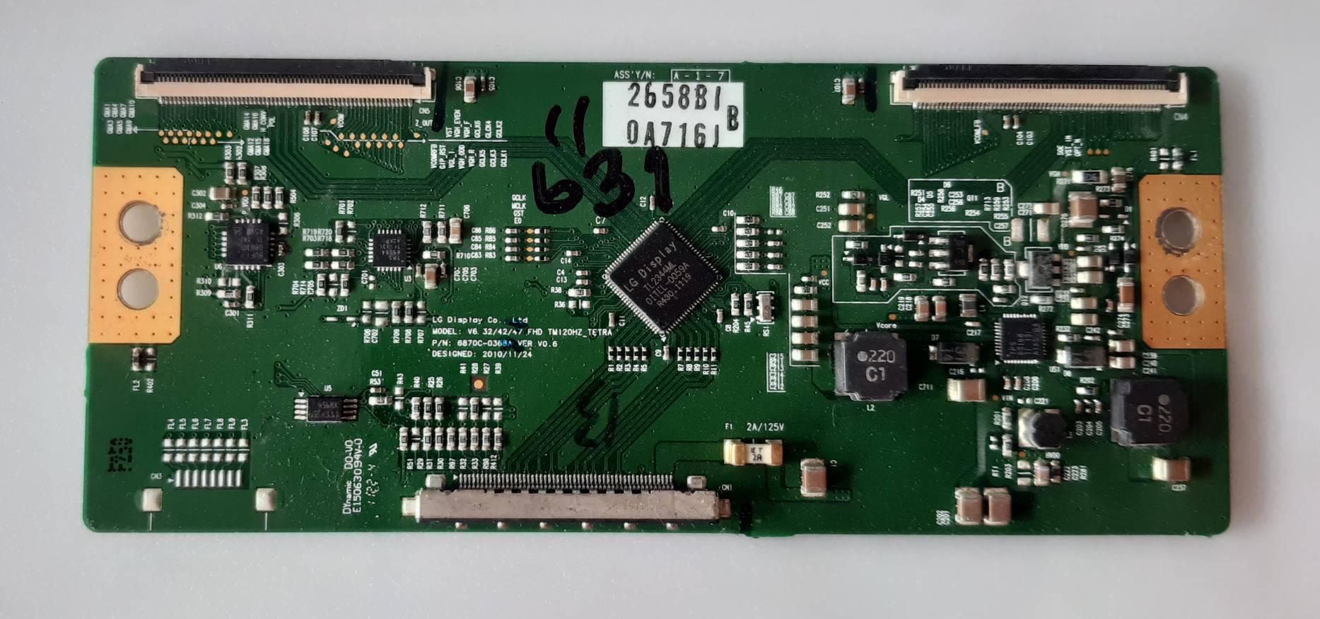 อันที่ 631 LG 32LV3730 ทีคอน 6870C-0368A ดีเทสแล้ว