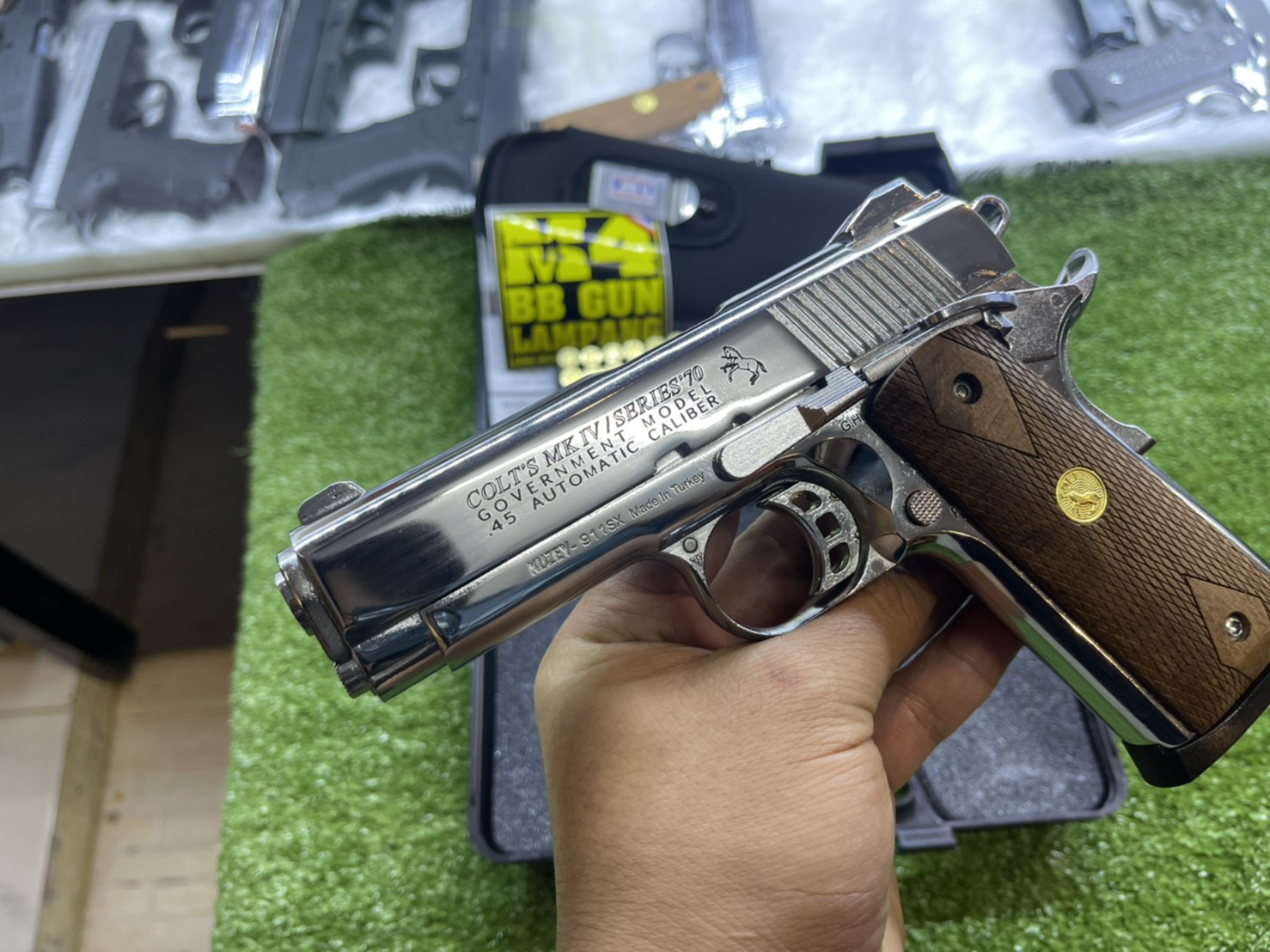 KUZEY M1911 ลาย Series 70 ลำกล้อง 4" เงินเงา