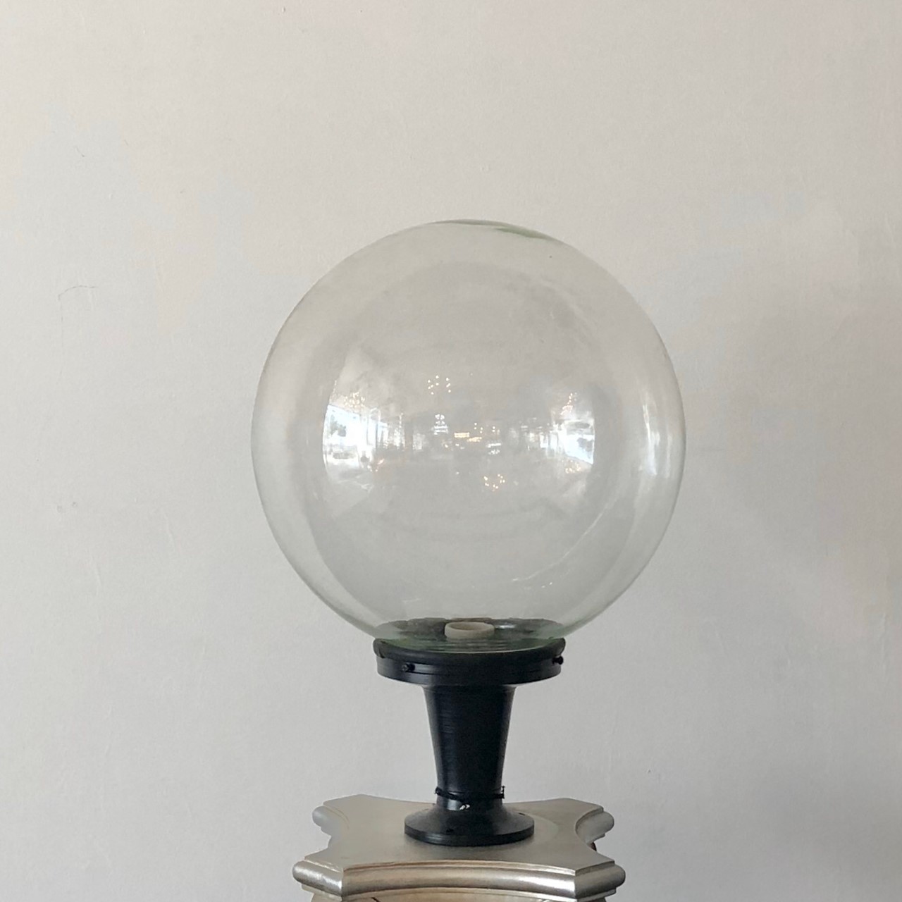 โคมไฟหัวเสา กลม ใส