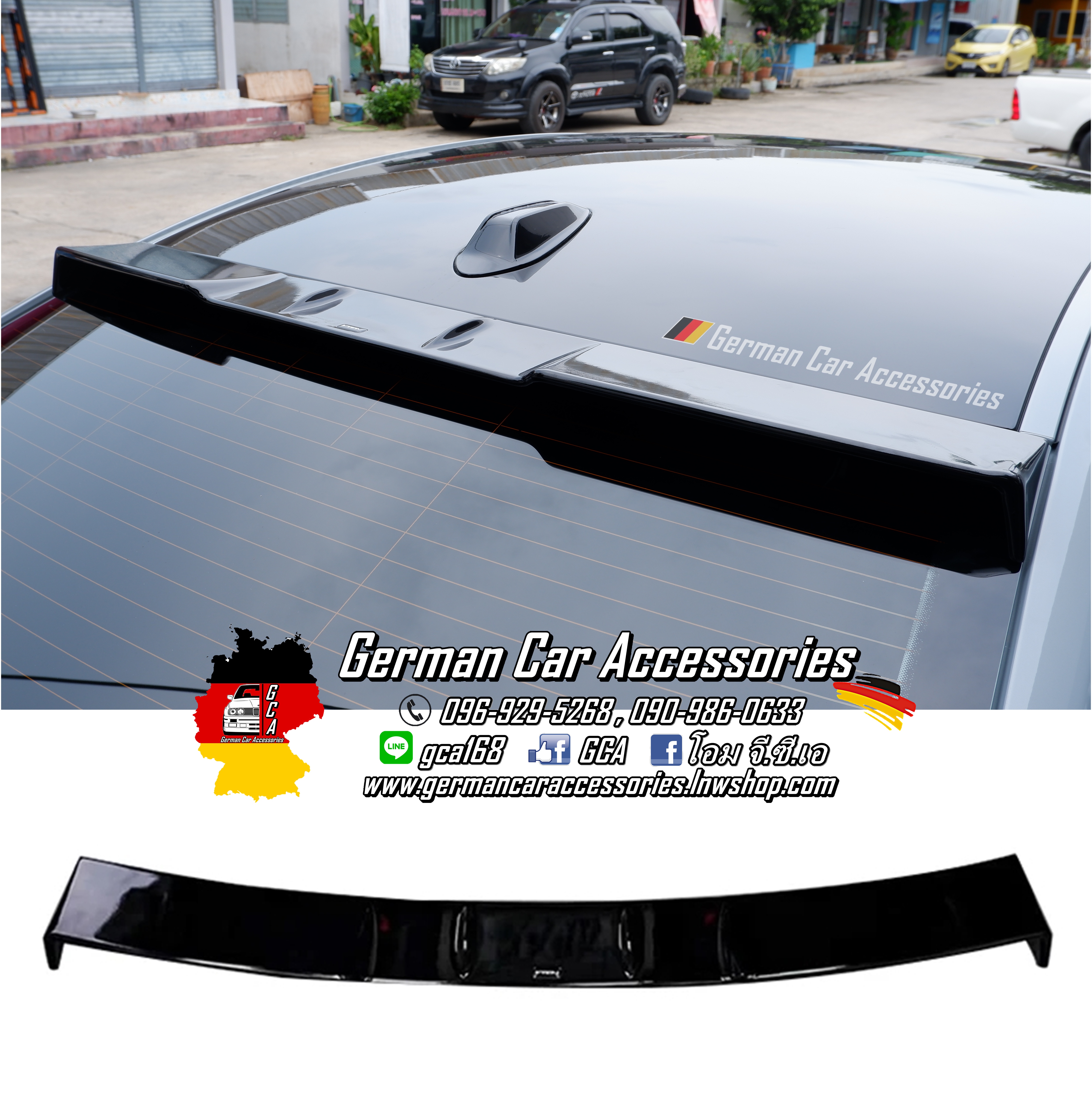Roof Spoiler VTENแท้ ดำเงา BMW G20