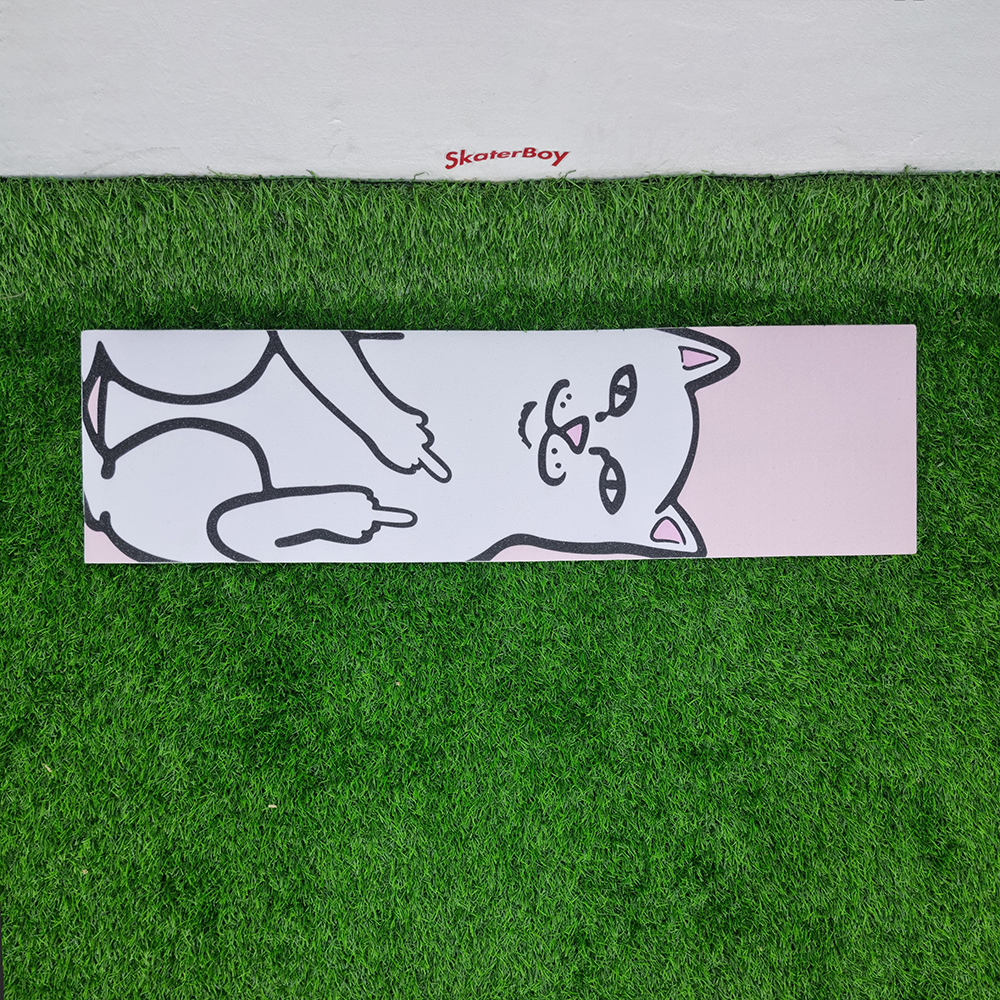 [0304] สติ๊กเกอร์กระดาษทราย 83x24cm ลายแมวขาว ขายโดยแมวส้ม