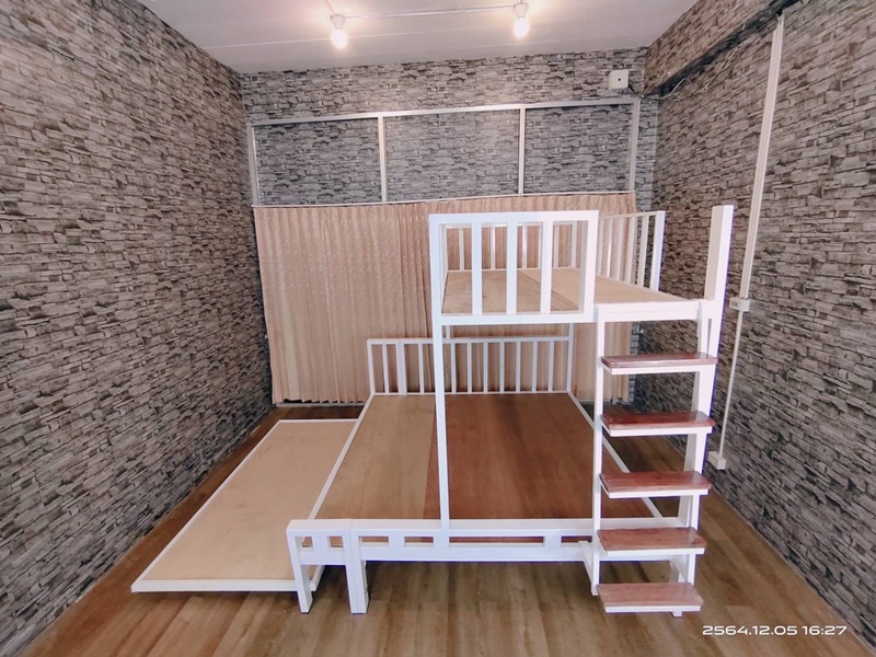 A101-SL เตียงเหล็ก 6ฟุต บน 3.5ฟุต สไลด์3ฟุต