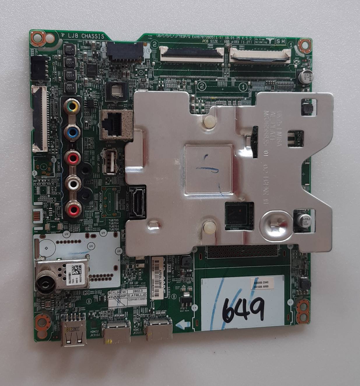 ลงแล้ว อันที่ 649 LG 49UK6300PTE ซีสเตร็ม EAX67872805 ดีเทสแล้ว