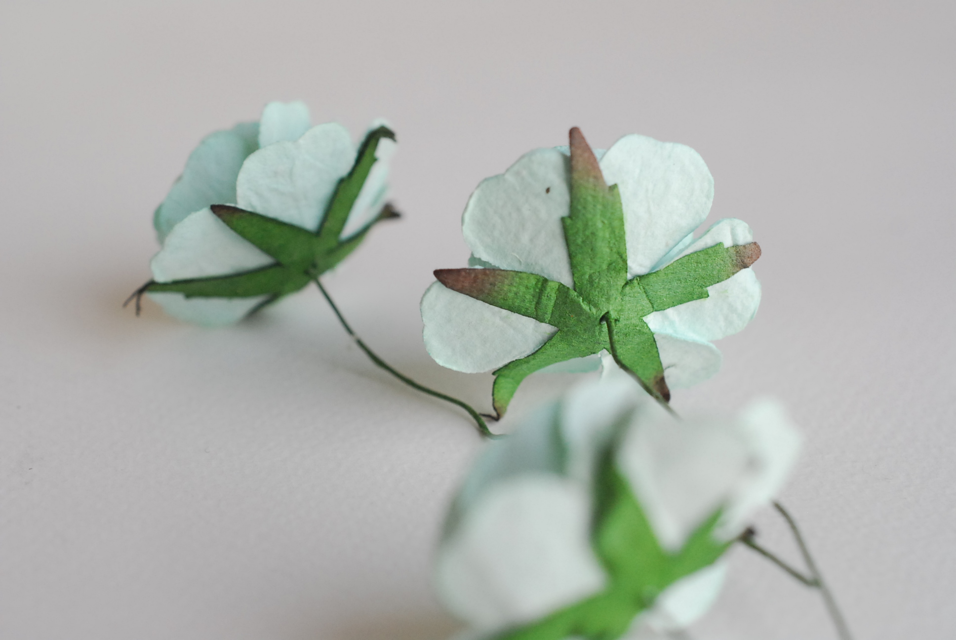 ดอกไม้กระดาษสา ราคาส่ง, ดอกกุหลาบกระดาษสา ดอกไม้ประดิษฐ์ สำหรับตกแต่ง หรืองานแต่งงาน สีmint ขนาด 3.5 cm. จำนวน 25 ดอก Paper flowers, handmade flowers, small roses paper size 3.5 cm. 25 pieces, mint color.