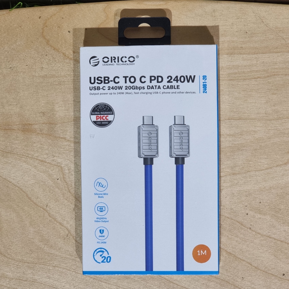 [1300] สายชาร์จ ส่งภาพ 4k/8k หัว type c to type c 20/40Gbps ชาร์จเร็ว PD 240W หนา6มิล ทนทาน ใช้ได้นาน