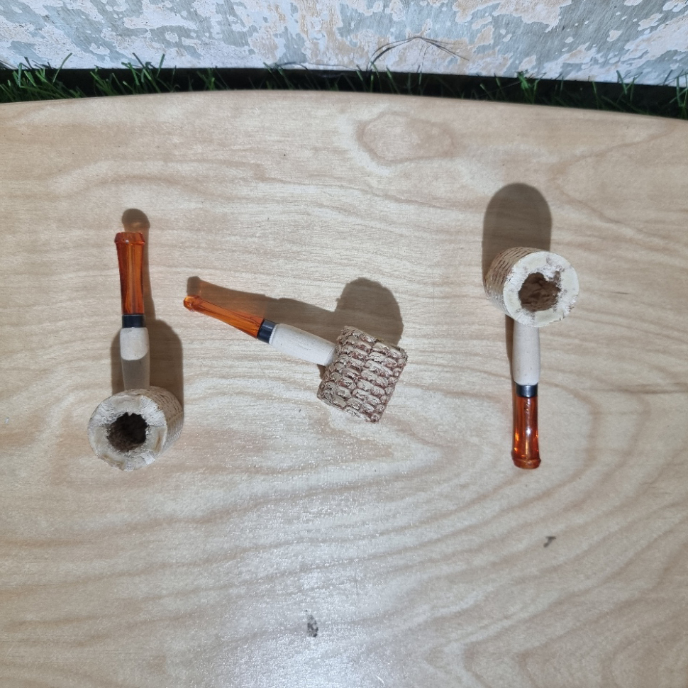 [1006] ท่ออเนกประสงร์ pipe organic ซังเข้าวโพด พกง่าย ใช้แล้วทิ้ง 2ขนาด