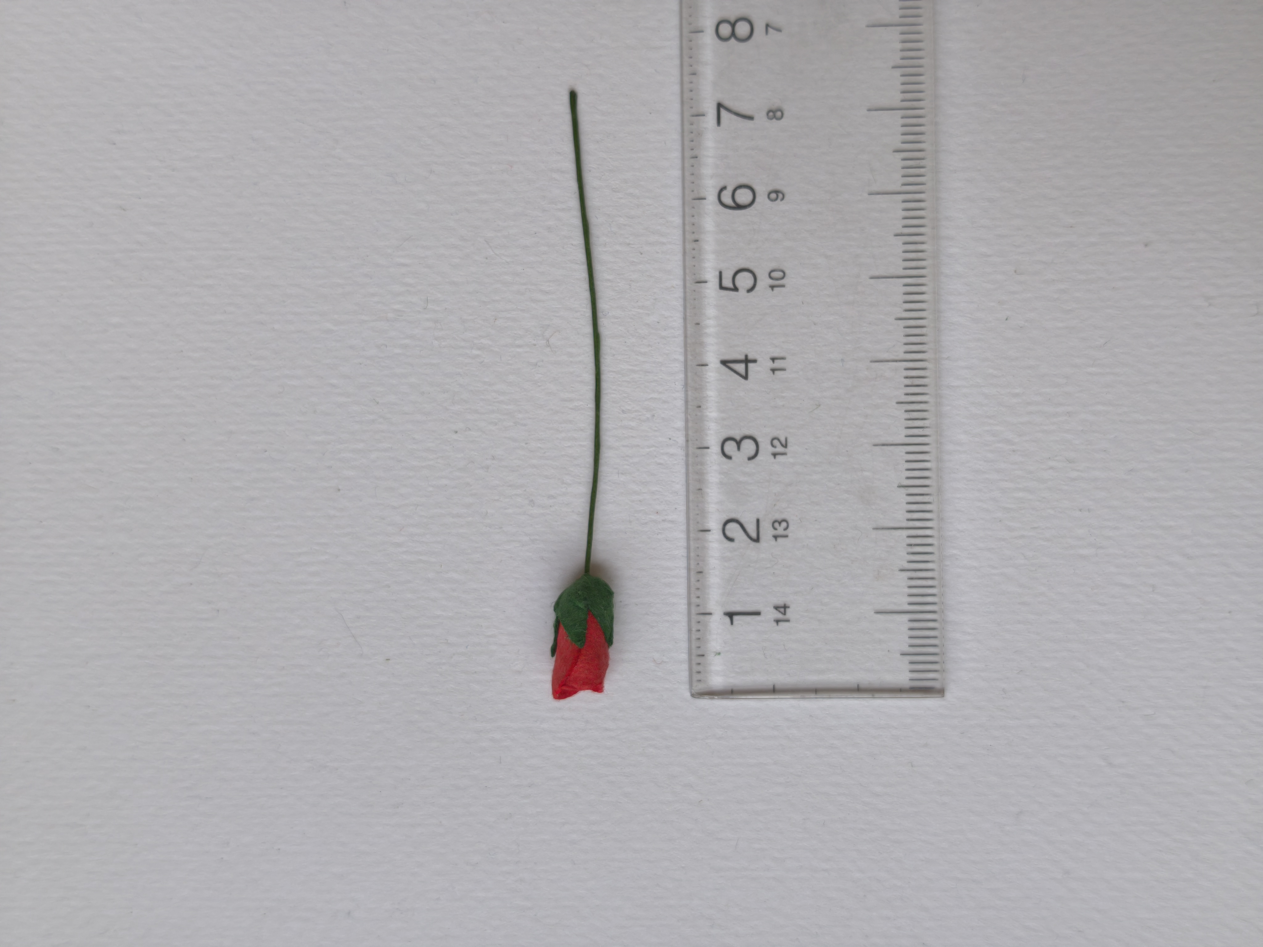 ดอกไม้กระดาษสา ดอกไม้กระดาษสา จตุจักร งานประดิษฐ์ ดอกไม้ทำข้อมือเพื่อนเจ้าสาว แต่งงาน, ดอกกุหลาบตูม 50 ดอก สีแดง ขนาด 0.8x1.5 cm. paper flowers, budding roses flower 0.8 x1.5 cm. 50 pieces. red color