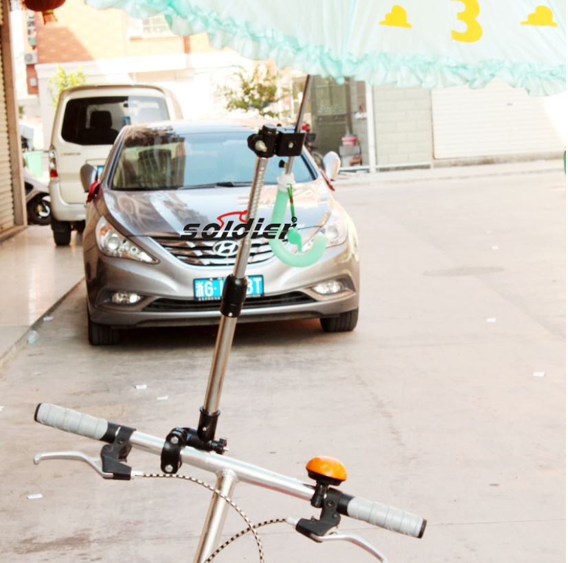 [0901] ที่จับร่ม ติดแฮน จักรยาน กันฝน กันแดด ปรับองศาได้ umbrella handle