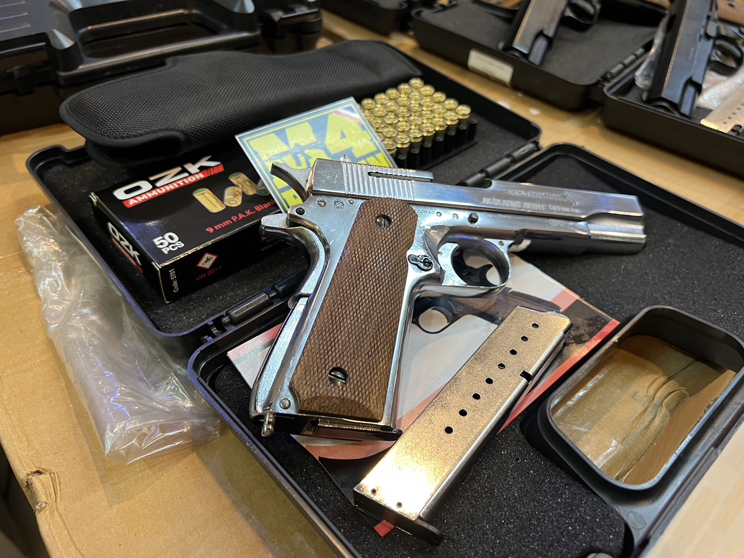 AKSA COLT 1911 ลาย Series 70 สีเงินเงา