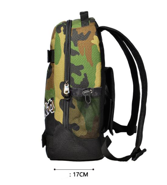 [0319] กระเป๋า สะพายหลัง ใส่ได้ 2 บอร์ด ขนาดกลาง 27x17x45cm Skateboard bag