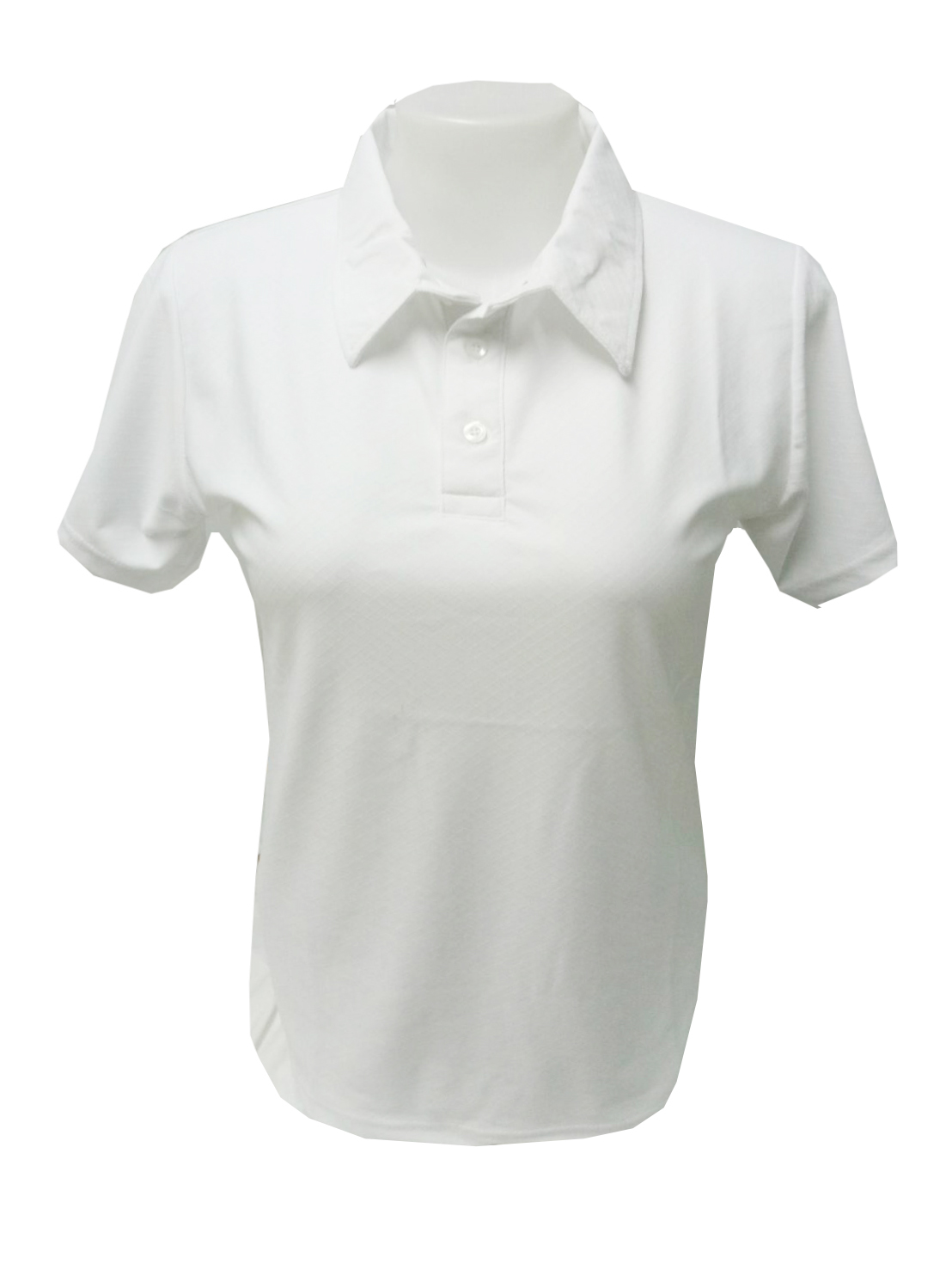 เสื้อโปโล ลายข้าวหลามตัด ปกเชิ้ต สีขาว เอกลักษณ์ที่ไม่เหมือนใคร ลดล้างสต๊อก