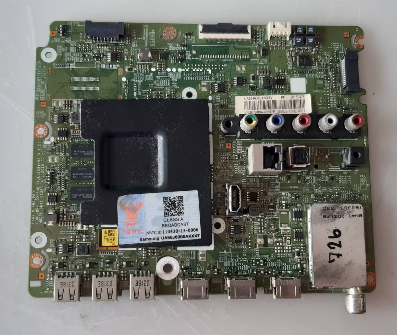 อันที่ 726 samsung UA55J6300AK ซีสเตร็ม BN41-02353 ดีเทสแล้ว