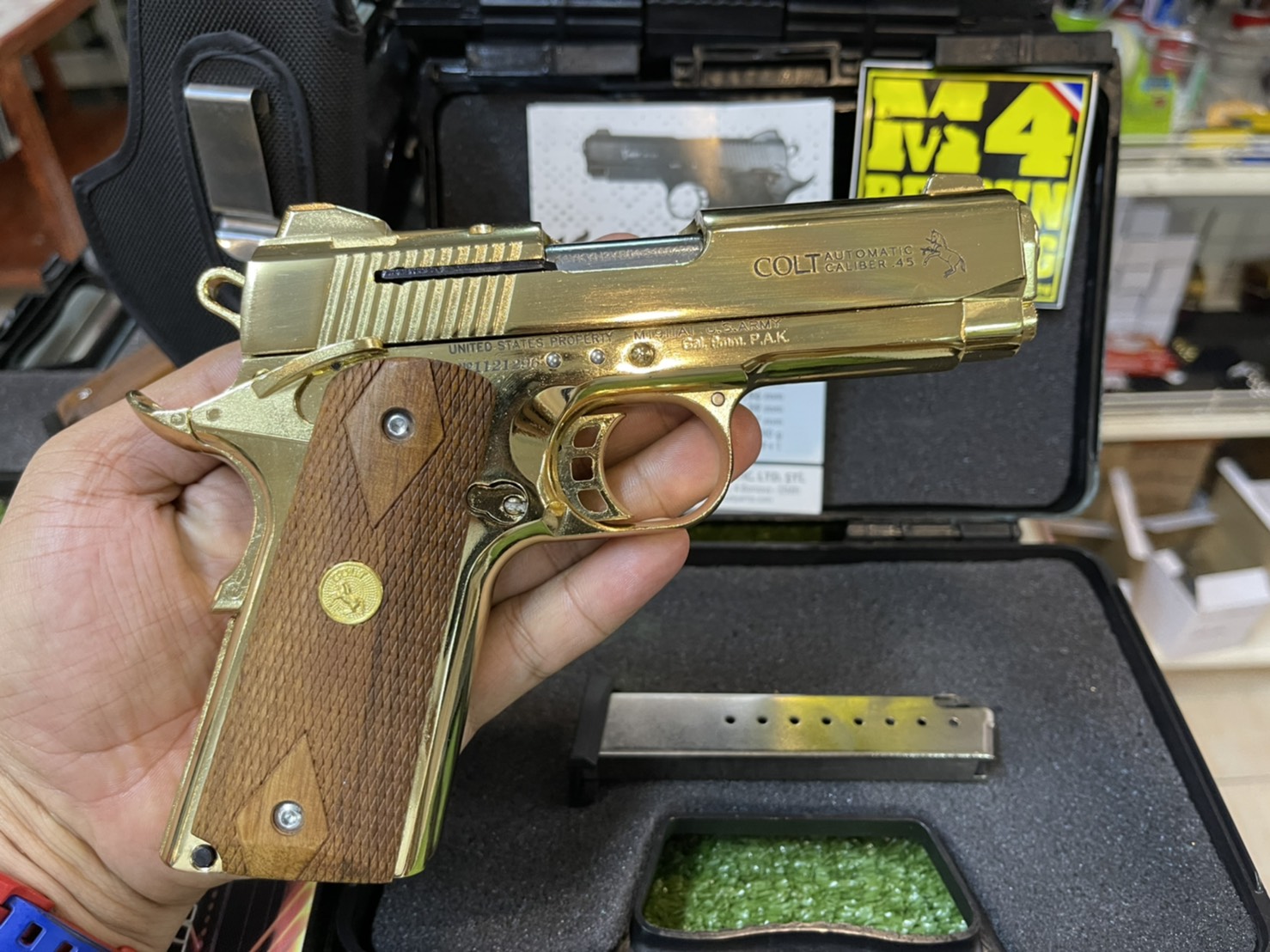 KUZEY M1911 ลาย Series 70 ลำกล้อง 4" ทอง