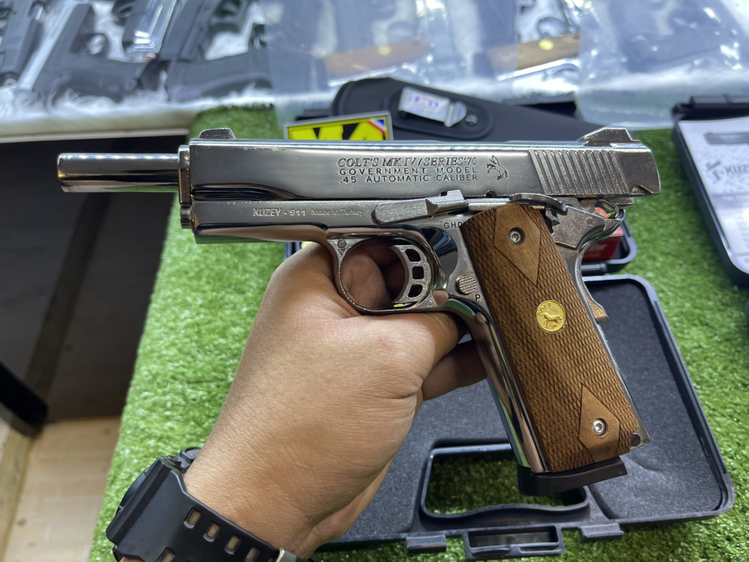 KUZEY M1911 ลาย Series 70 ลำกล้อง 5"เงินเงา