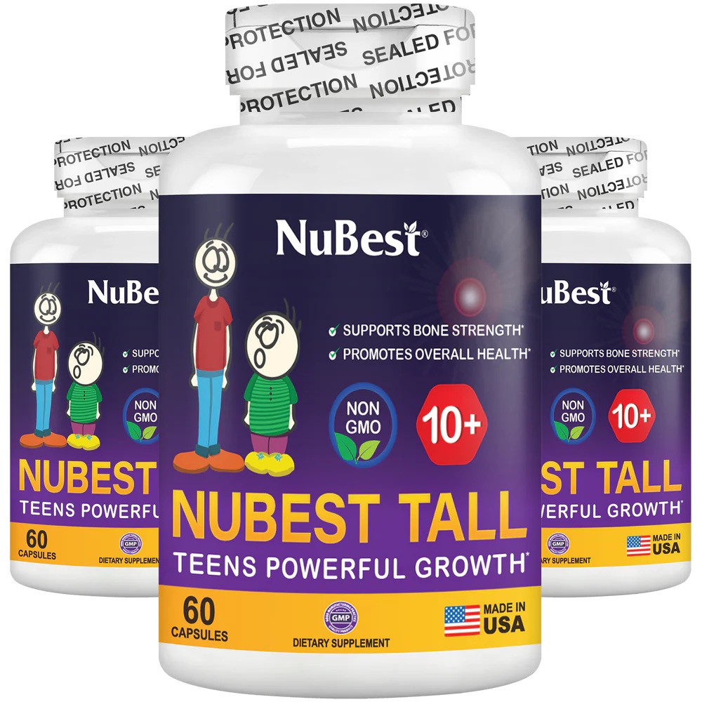 NuBest Tall 10+, Powerful Growth for Kids & Teens (10+), Milk Drinkers, 60 Capsules 0 กก.